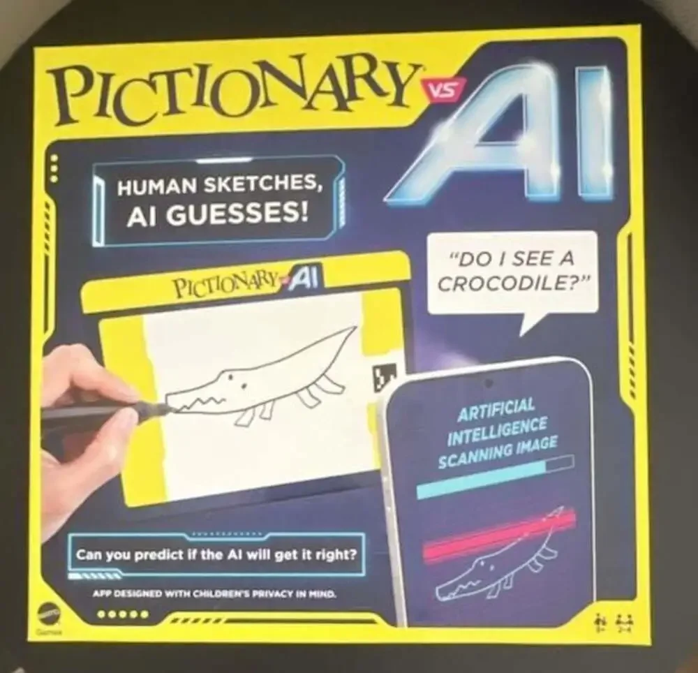 Mattel Games Pictionary VS AI Family Board Game